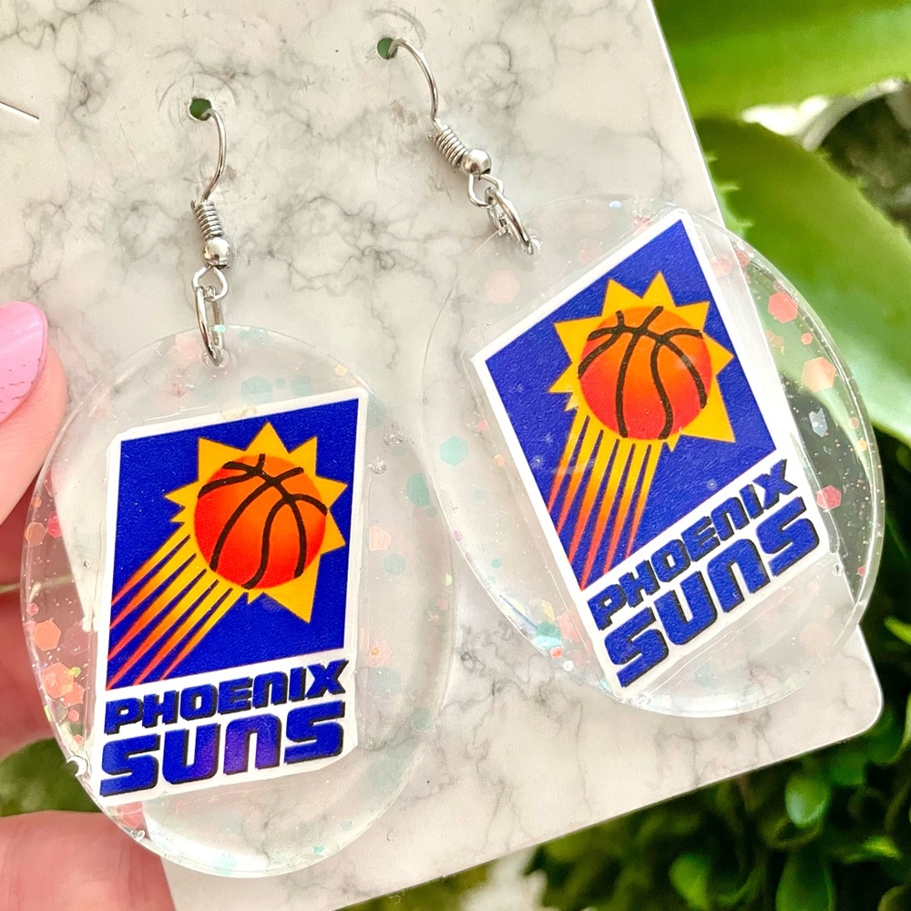 Phoenix Suns Acrylic Earrings